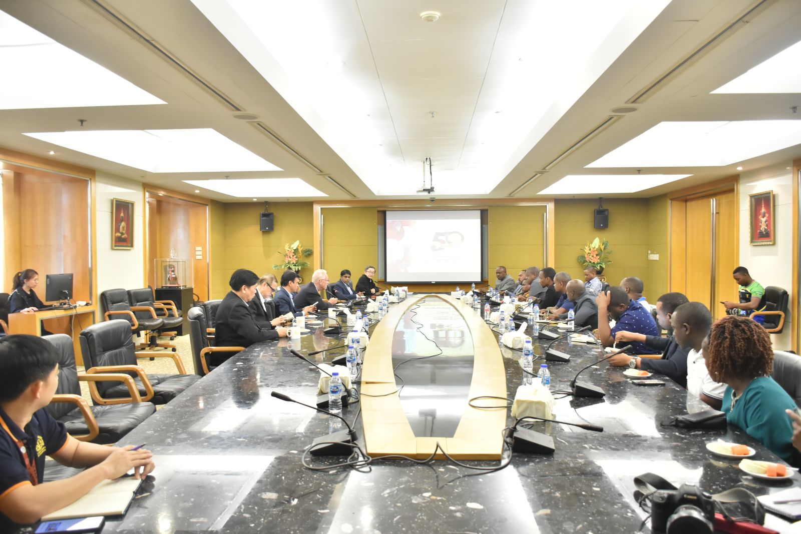 Mr. Somchai Phrajindaraks , President of the Gem Jewelry and Precious Metal Association Confederation, and Mr. Atul Jogani is the Vice President of the Thai Gem and Jewelry Traders Association Image